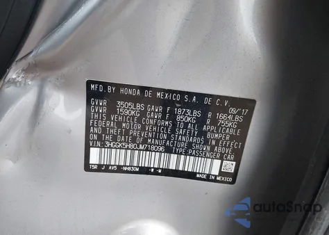 2018 Honda Fit Ex from USA, damaged, VIN 3HGGK5H80JM718096